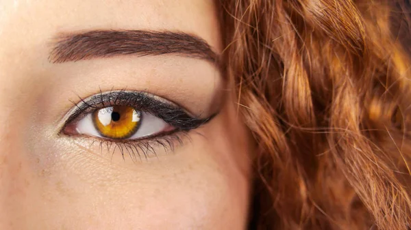 Close Woman Beauty Eyes — Stock Photo, Image