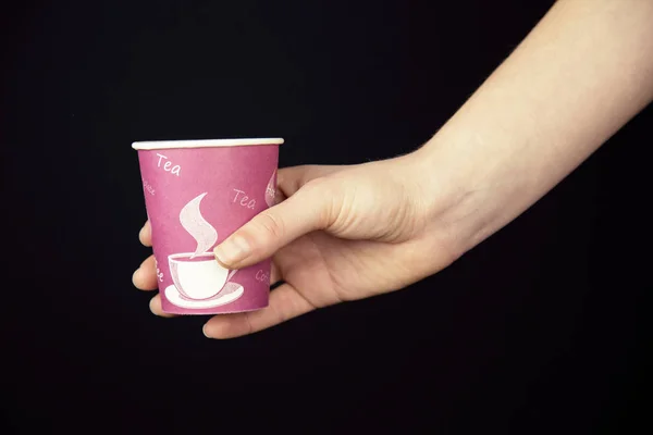 Чашка Кофе Руке — стоковое фото