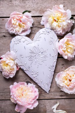 İhale pembe peonies çiçekler 