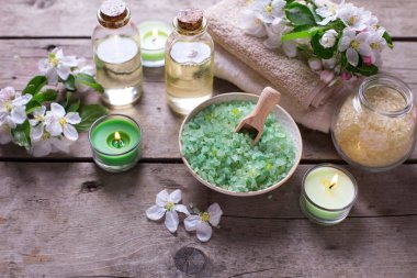 Spa ve sağlıklı yaşam ayarı kavramı. 