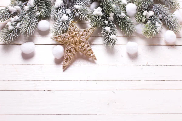 Dekorativní vánoční kompozice — Stock fotografie