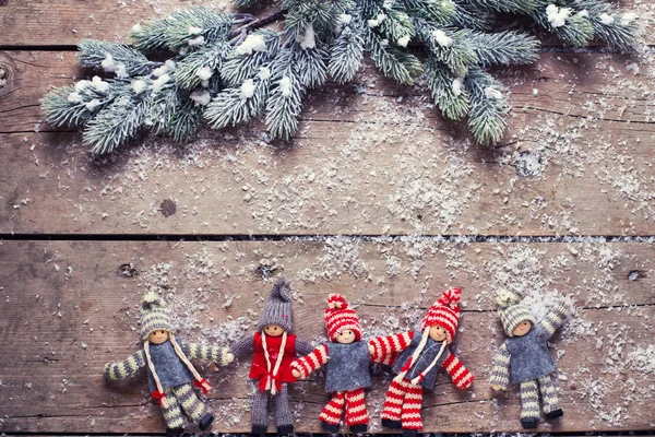 Díszítő karácsonyi összetétele — Stock Fotó