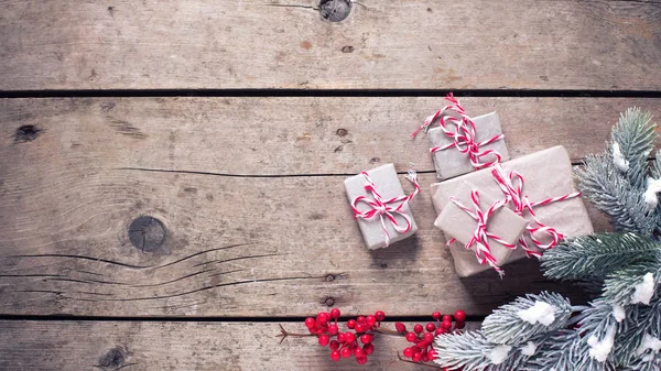 Wrapped christmas presents — Stock Photo, Image