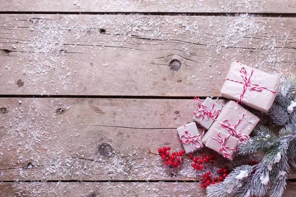 Zapakowane prezenty świąteczne — Zdjęcie stockowe
