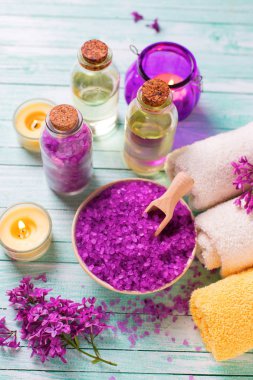  Spa ve sağlıklı yaşam ürünleri kompozisyon