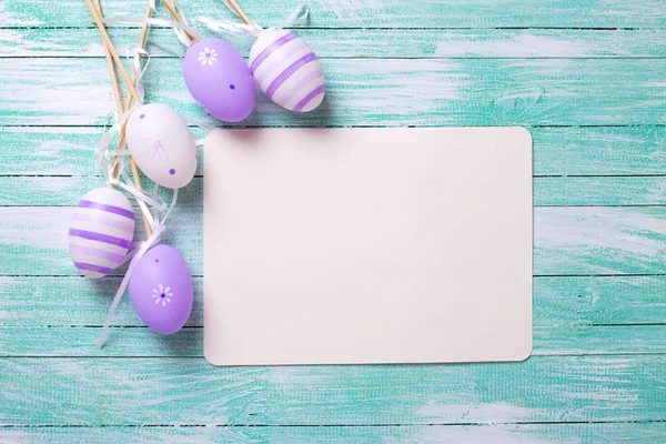 Easter spring background with eggs — Stock Photo, Image