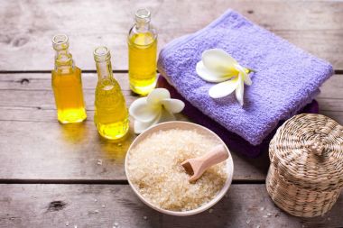 Sağlıklı yaşam ve spa ayarı.