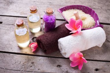 Sağlıklı yaşam ve spa ayarı.