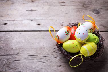 Paskalya arka plan. Seçici odak 