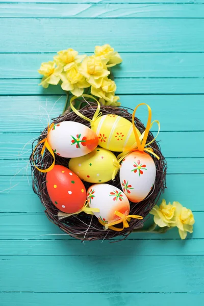 Osterhintergrund. Selektiver Fokus — Stockfoto