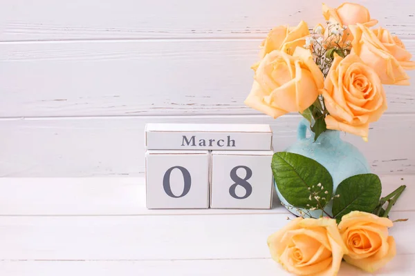 8 марта фон с цветами . — стоковое фото