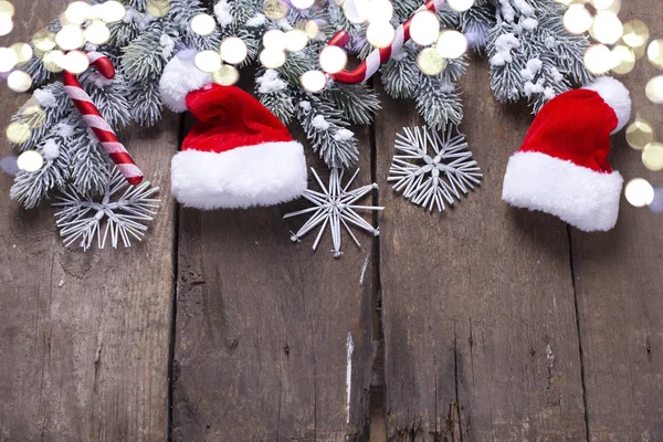 Juldekorationer och holiday ljus — Stockfoto