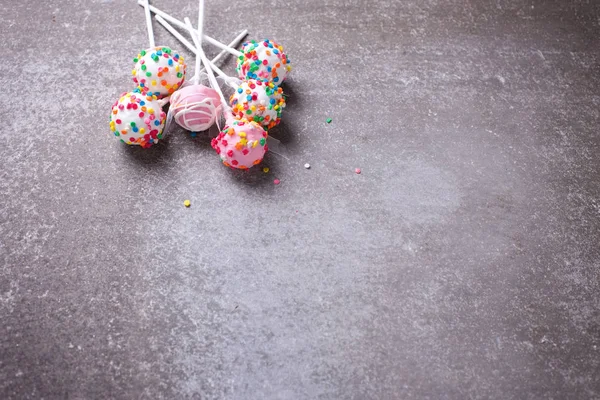 Bunte Cake Pops können — Stockfoto