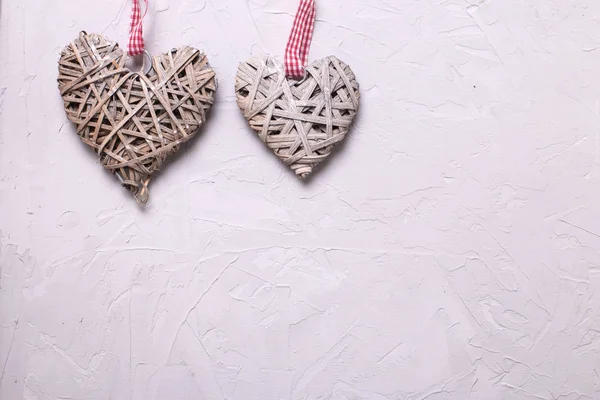 Two decorative  hearts — Stock Photo, Image