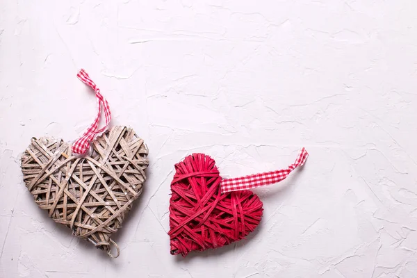 Two decorative  hearts — Stock Photo, Image