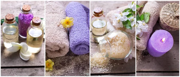 Collage from spa  or wellness photos. — Stock Photo, Image