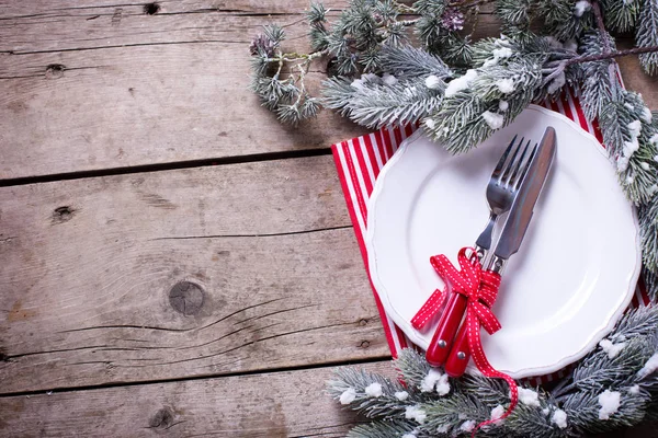 Cenário de mesa de Natal — Fotografia de Stock