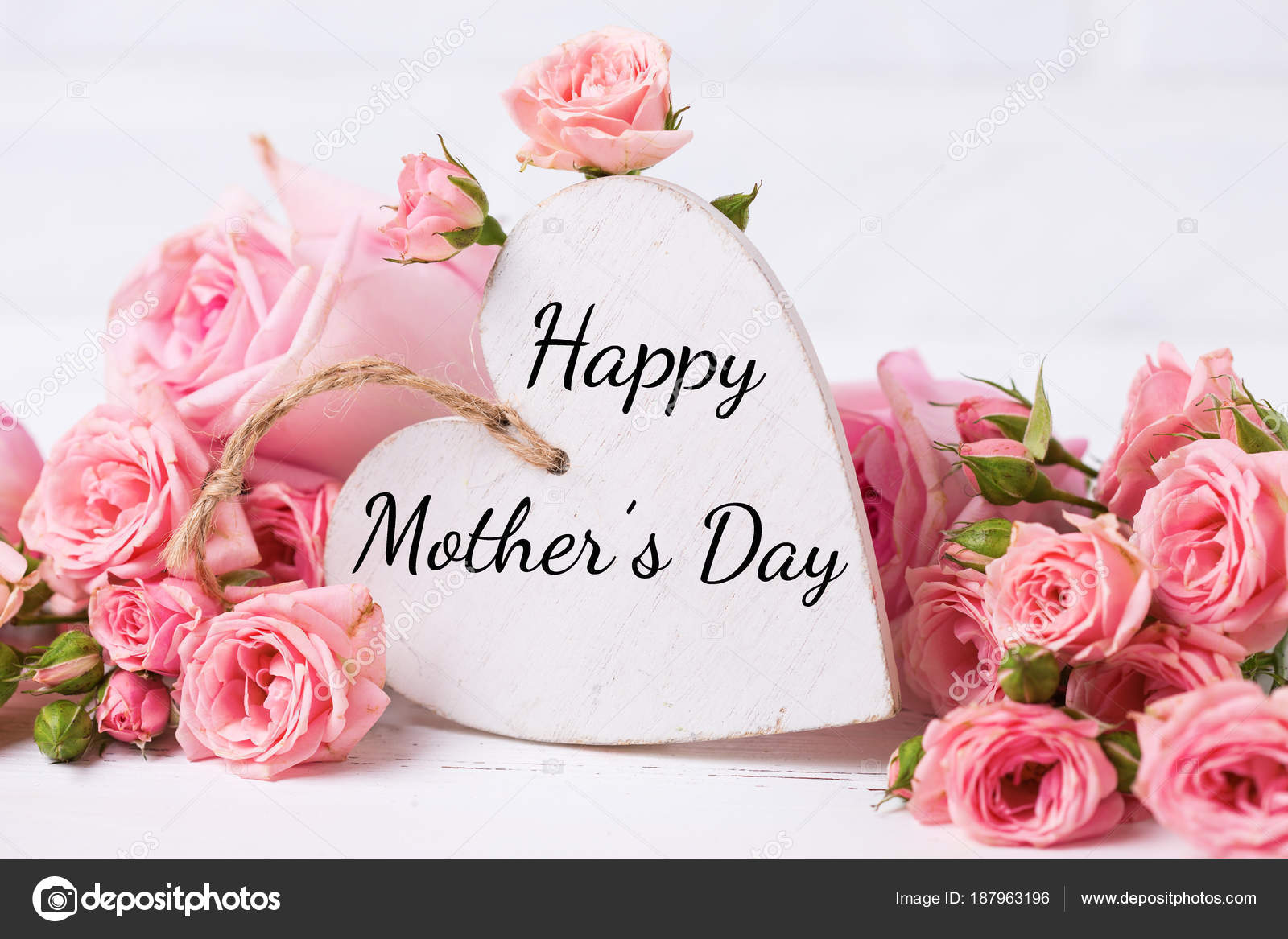 happy mothers day pink roses