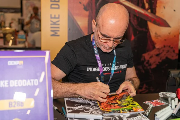 Cologne Alemania Jun 2019 Mike Deodato 1963 Artista Del Cómic — Foto de Stock