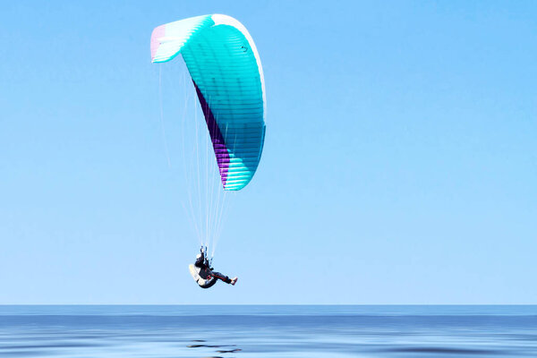 Paragliding over the Denmarks North Sea coastline