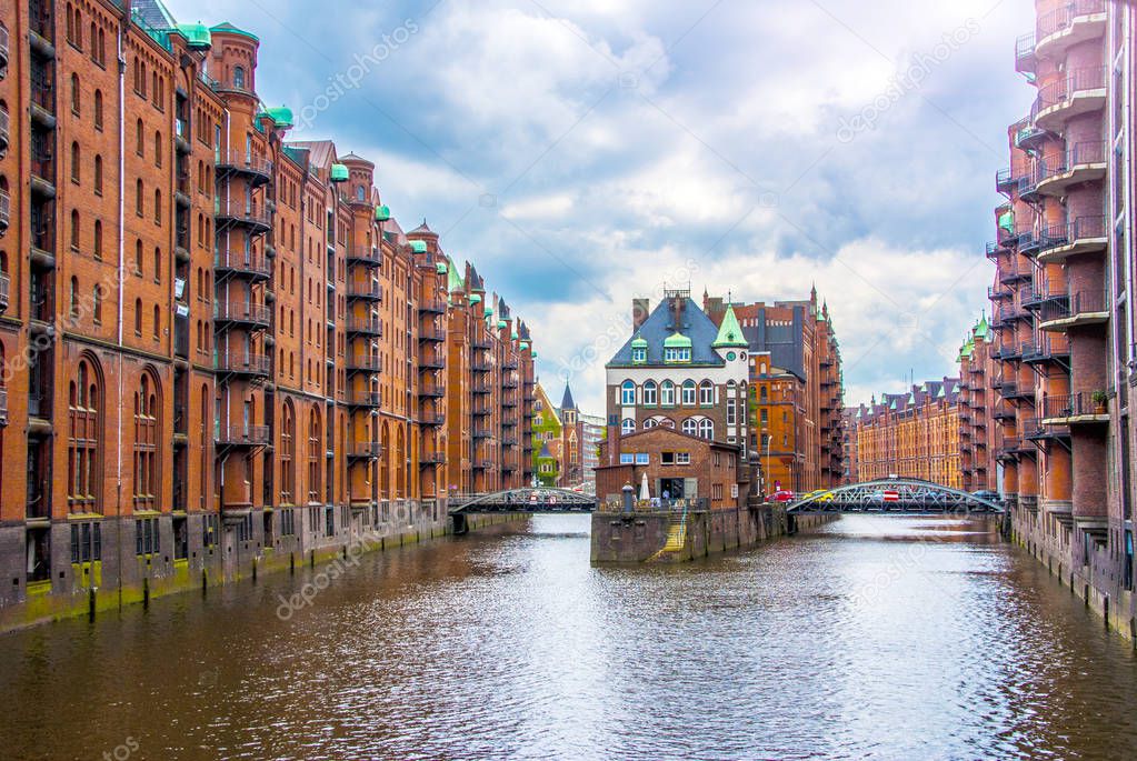 Water Castle in Hamburg's Hafen City 