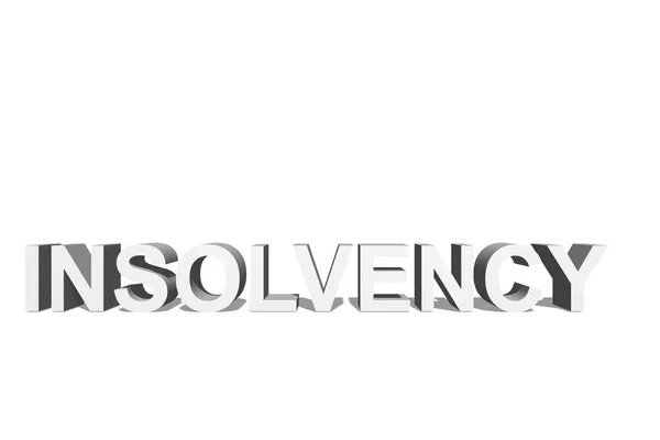 Insolvency Text Background Template — Stock Photo, Image