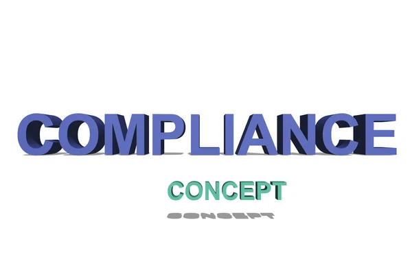 Compliance Text White Page Background — Stock Photo, Image