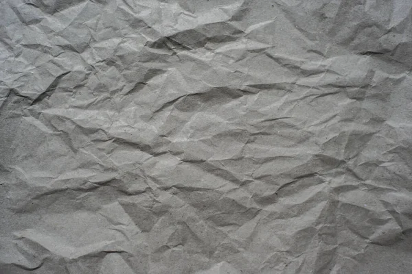 Empty Grey Crumpled Paper Texture Wraped Paper Texture Background — Stock Photo, Image