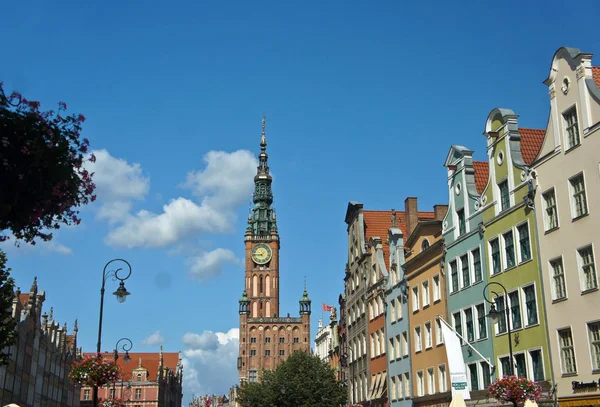 11 août, Gdansk, Pologne. Architecture de la vieille ville de Gdansk, Pologne . — Photo