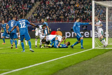 Moskova, Rusya -, 06.11.2019: Uefa Şampiyonlar Ligi maçı Rzd Arena, Lokomotiv (Moskova) Juventus (Torino))