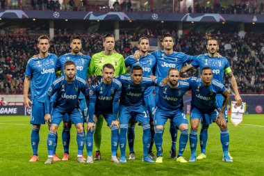 Moskova, Rusya -, 06.11.2019: Uefa Şampiyonlar Ligi maçı Rzd Arena, Lokomotiv (Moskova) Juventus (Torino))