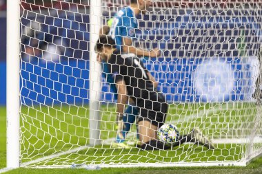 Moskova, Rusya -, 06.11.2019: Uefa Şampiyonlar Ligi maçı Rzd Arena, Lokomotiv (Moskova) Juventus (Torino))