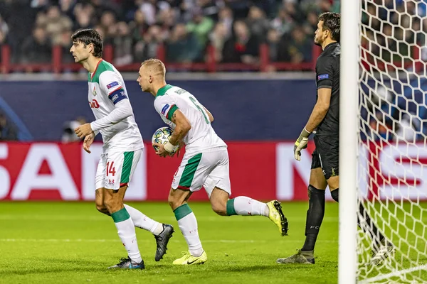 Moskova, Rusya -, 06.11.2019: Uefa Şampiyonlar Ligi maçı Rzd Arena, Lokomotiv (Moskova) Juventus (Torino))