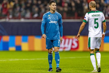 Moskova, Rusya -, 06.11.2019: Uefa Şampiyonlar Ligi maçı Rzd Arena, Lokomotiv (Moskova) Juventus (Torino))