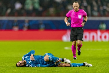 Moskova, Rusya -, 06.11.2019: Uefa Şampiyonlar Ligi maçı Rzd Arena, Lokomotiv (Moskova) Juventus (Torino))