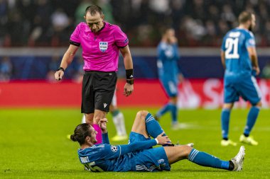 Moskova, Rusya -, 06.11.2019: Uefa Şampiyonlar Ligi maçı Rzd Arena, Lokomotiv (Moskova) Juventus (Torino))