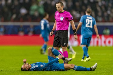 Moskova, Rusya -, 06.11.2019: Uefa Şampiyonlar Ligi maçı Rzd Arena, Lokomotiv (Moskova) Juventus (Torino))