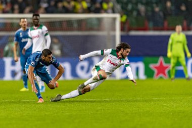 Moskova, Rusya -, 06.11.2019: Uefa Şampiyonlar Ligi maçı Rzd Arena, Lokomotiv (Moskova) Juventus (Torino))
