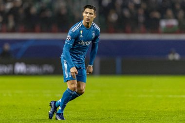 Moskova, Rusya -, 06.11.2019: Uefa Şampiyonlar Ligi maçı Rzd Arena, Lokomotiv (Moskova) Juventus (Torino))