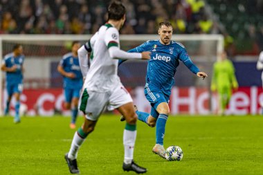 Moskova, Rusya -, 06.11.2019: Uefa Şampiyonlar Ligi maçı Rzd Arena, Lokomotiv (Moskova) Juventus (Torino))