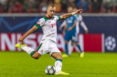 Moskova, Rusya -, 06.11.2019: Uefa Şampiyonlar Ligi maçı Rzd Arena, Lokomotiv (Moskova) Juventus (Torino))
