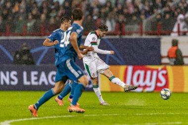 Moskova, Rusya -, 06.11.2019: Uefa Şampiyonlar Ligi maçı Rzd Arena, Lokomotiv (Moskova) Juventus (Torino))