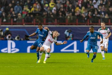 Moskova, Rusya -, 06.11.2019: Uefa Şampiyonlar Ligi maçı Rzd Arena, Lokomotiv (Moskova) Juventus (Torino))