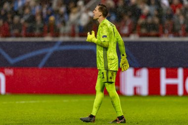 Moskova, Rusya -, 06.11.2019: Uefa Şampiyonlar Ligi maçı Rzd Arena, Lokomotiv (Moskova) Juventus (Torino))