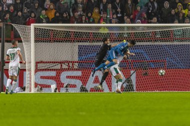 Moskova, Rusya -, 06.11.2019: Uefa Şampiyonlar Ligi maçı Rzd Arena, Lokomotiv (Moskova) Juventus (Torino))