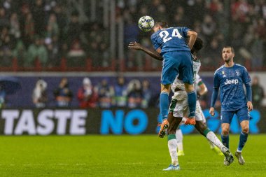 Moskova, Rusya -, 06.11.2019: Uefa Şampiyonlar Ligi maçı Rzd Arena, Lokomotiv (Moskova) Juventus (Torino))