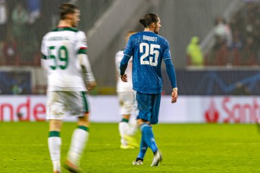 Moskova, Rusya -, 06.11.2019: Uefa Şampiyonlar Ligi maçı Rzd Arena, Lokomotiv (Moskova) Juventus (Torino))