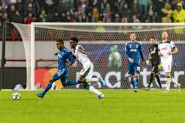 Moskova, Rusya -, 06.11.2019: Uefa Şampiyonlar Ligi maçı Rzd Arena, Lokomotiv (Moskova) Juventus (Torino))