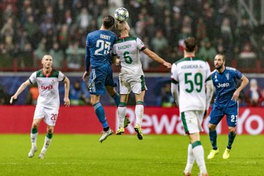 Moskova, Rusya -, 06.11.2019: Uefa Şampiyonlar Ligi maçı Rzd Arena, Lokomotiv (Moskova) Juventus (Torino))