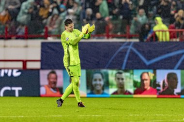 Moskova, Rusya -, 06.11.2019: Uefa Şampiyonlar Ligi maçı Rzd Arena, Lokomotiv (Moskova) Juventus (Torino))
